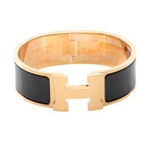HERMES Black Bracelet